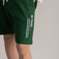 Deep Green Terry Shorts with Cross Pocket