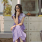 Blue Striped Cotton Button-Down Gown