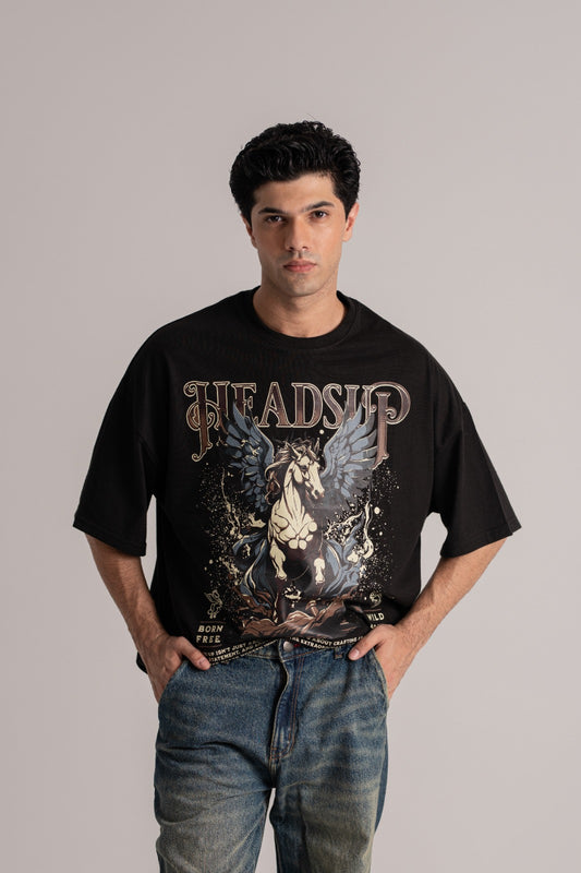 Black Oversized Basic T-Shirt