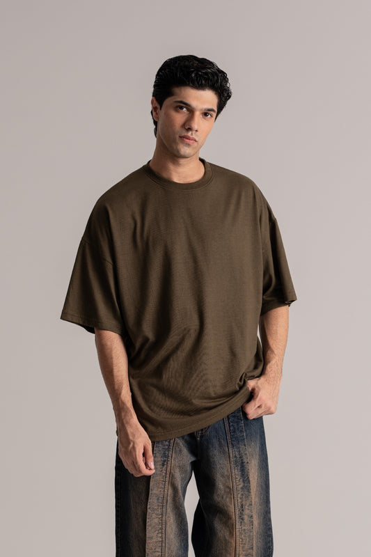 Olive Green Oversized T-Shirt