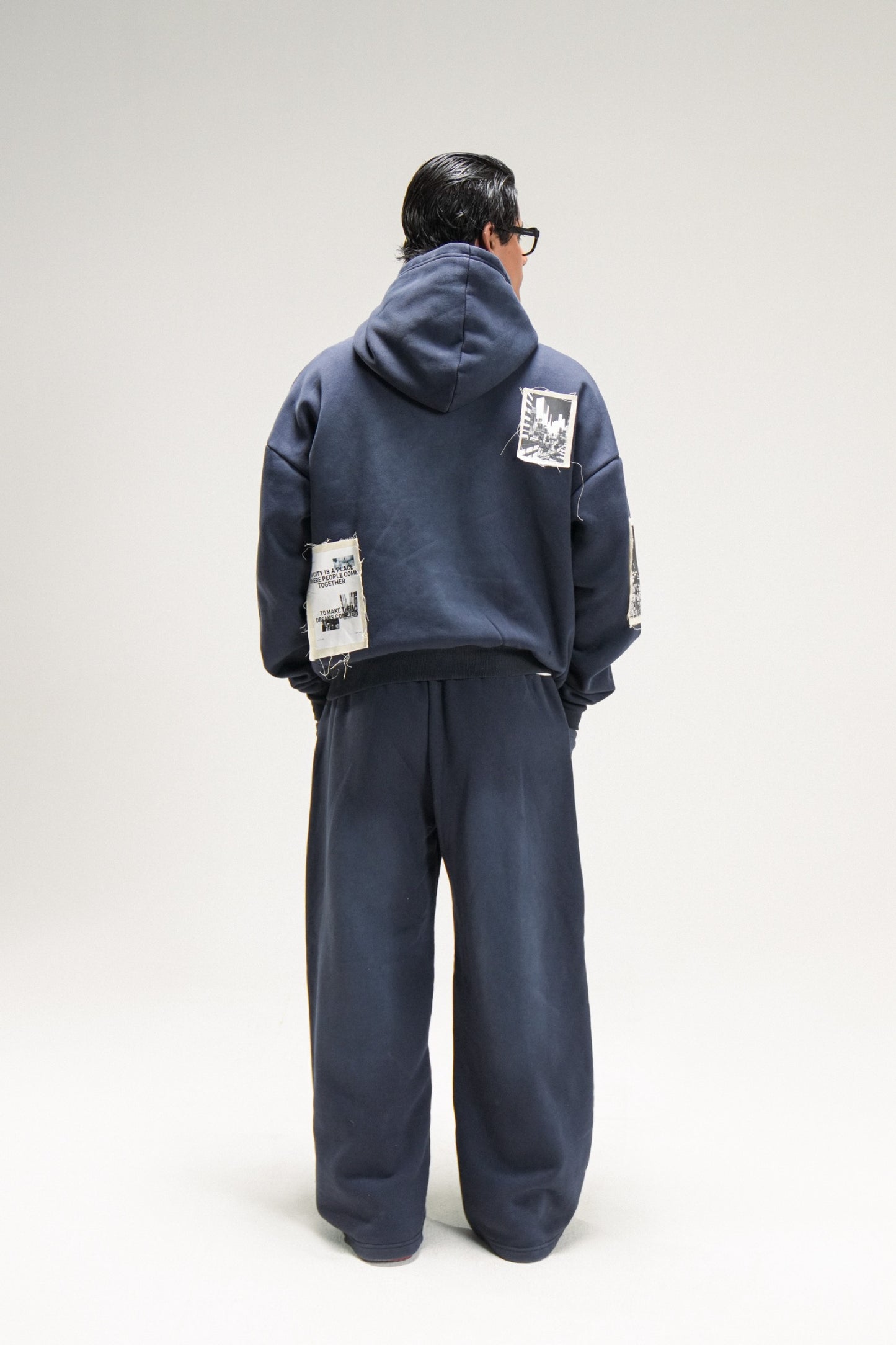 Archive Patch Wide-Leg Sweatpants