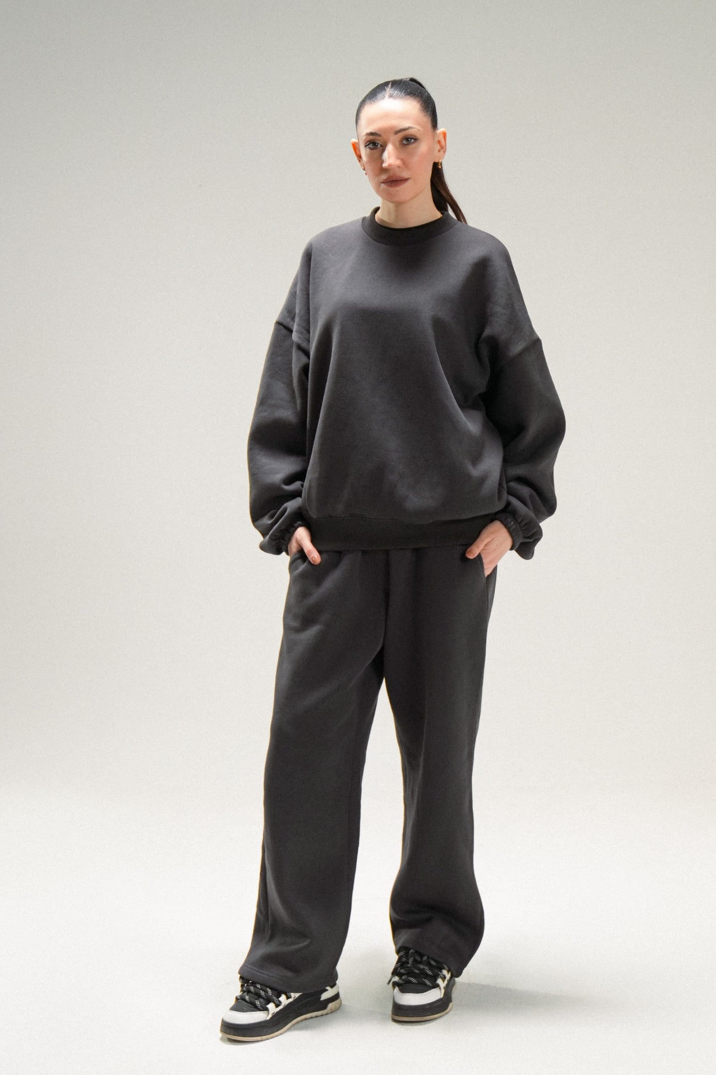 Structured Crewneck Sweatshirt