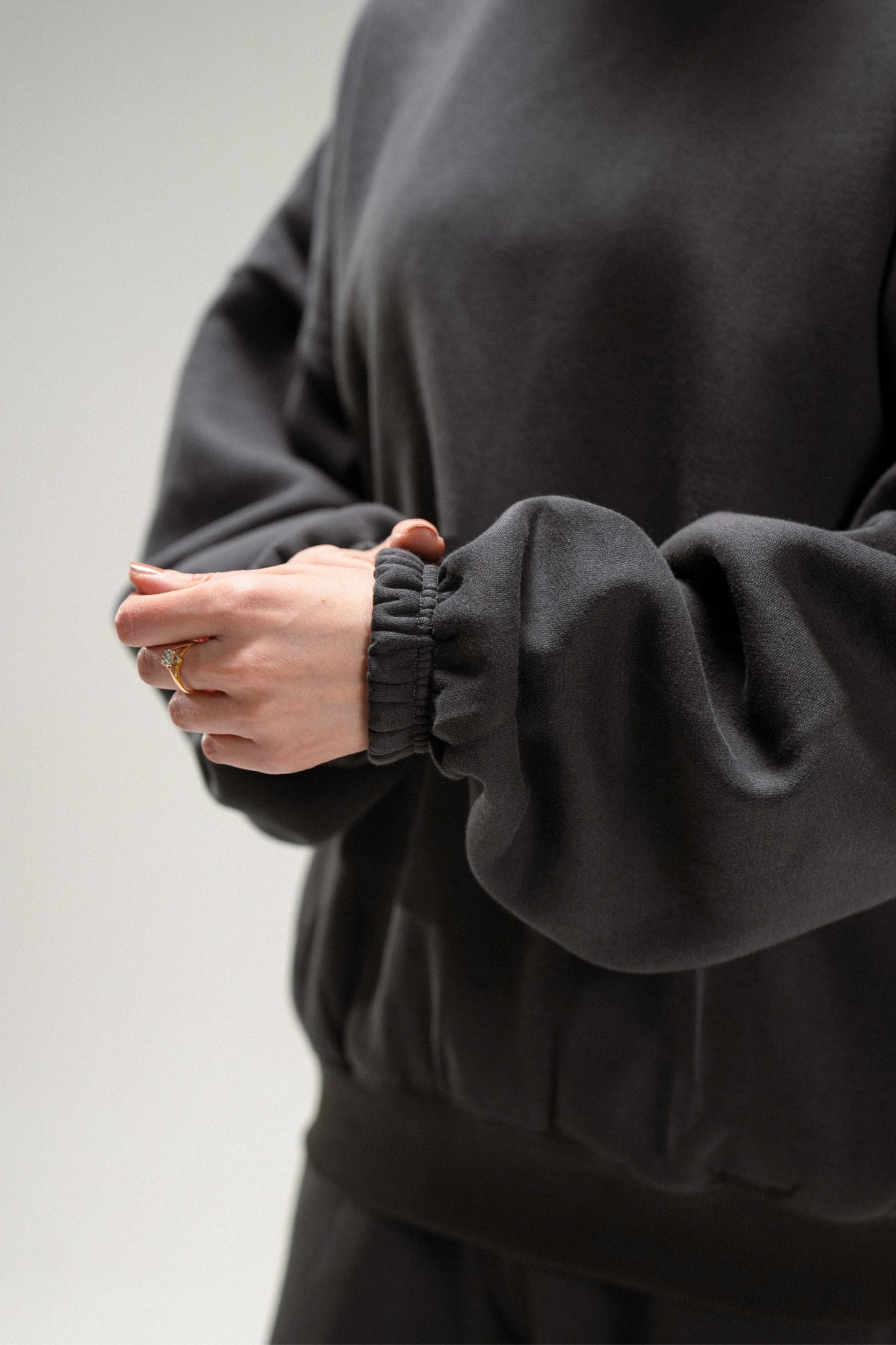 Structured Crewneck Sweatshirt