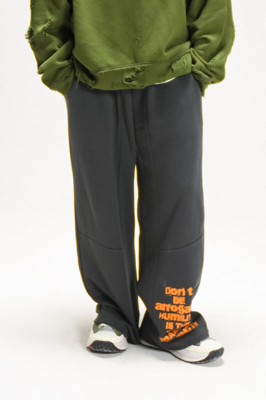 Ash-Grey Contrast Sweats