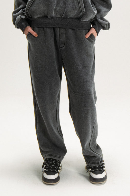 Faded Unit Sweatpants (Dark Grey)
