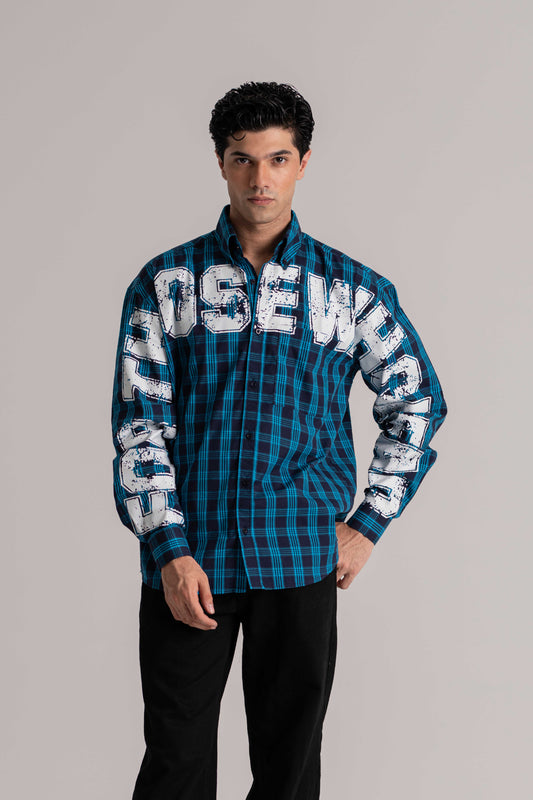 Blue Check Long Sleeve Shirt