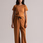 Camel Cotton Co-ord Set