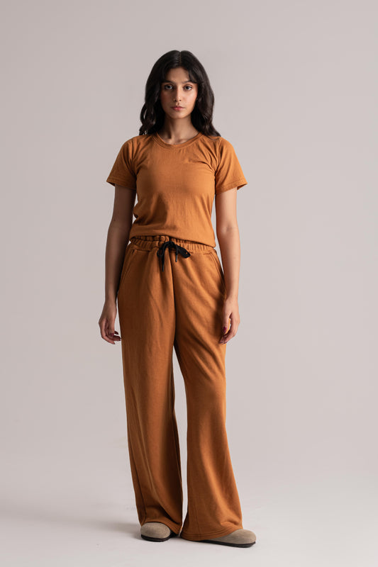 Camel Cotton Co-ord Set
