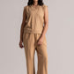 Beige Cotton Relax Fit Co-ord Set