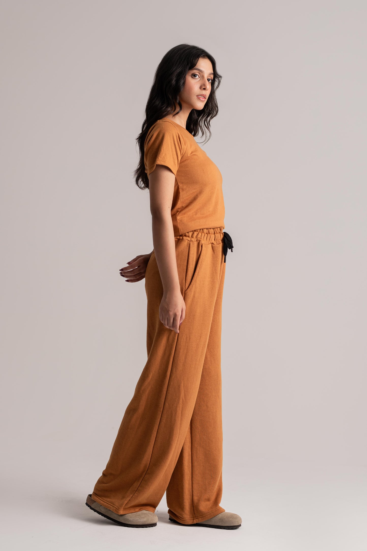 Camel Cotton Co-ord Set
