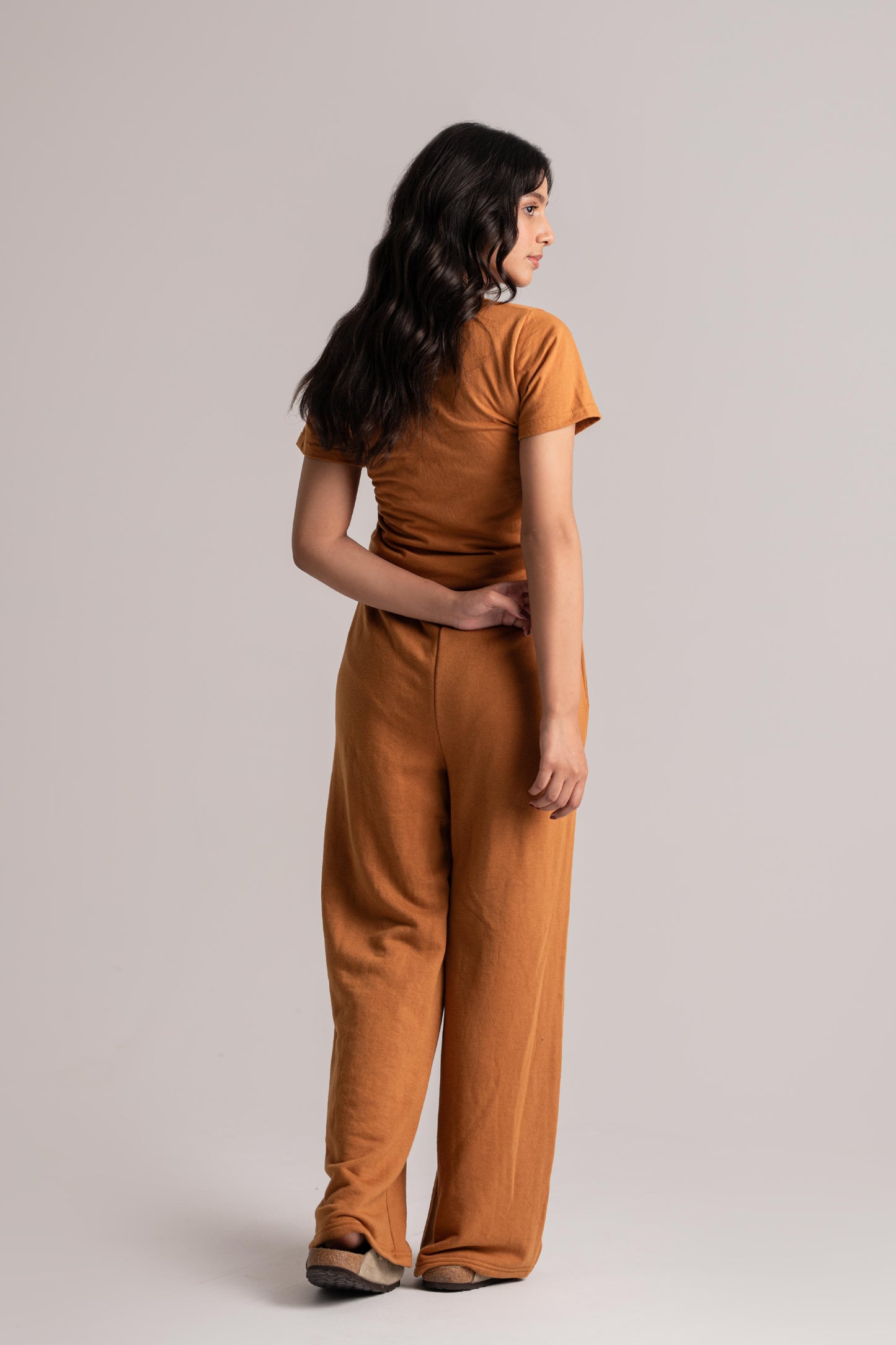 Camel Cotton Co-ord Set