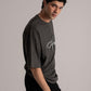 Melange Grey Oversized T-Shirt