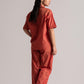 Carrot Red Cotton Co-ord Set